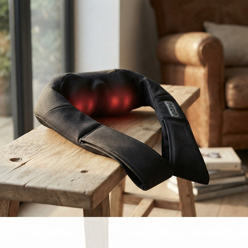 Rozgrzewający Kołnierz Masujący Shiatsu na Kark, Szyję i Plecy